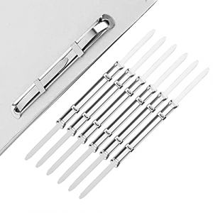 100 Pièce Fixation Relieur De Document,Silver Clip Archives,Clips De Fixation Relieur De Document En Acier Nickelé,Convient Pour Le Travail Et l'École, Pour Cahiers, Agendas, Reliure Dossier (Aatpuss, neuf)