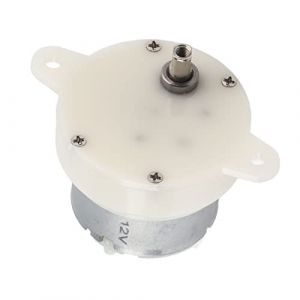 Dioche Petit Moteur &eacute;lectrique Lent, 10RPM Moteur Telepherique Bo&icirc;te de vitesses de petit motor&eacute;ducteur &agrave; vitesse lente 12V avec Rotation d'engrenage muet Terminal (Ruttiy, neuf)