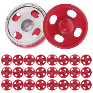 DIYEAH Lot De 50 Boutons-pression M&eacute;talliques 20l Rouges, Fermeture &agrave; Pression Robuste, Bouton D&eacute;licat Pour Couture Manuelle, Accessoires De Couture Pour V&ecirc;tements, Bricolage, Atelier, Usage Quotidien (Second Speed SS, neuf)
