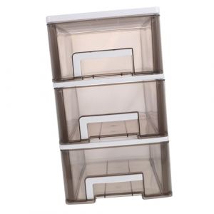 Didiseaon Organisateur Cosmétique Cintres Vide Cube De Rangement Tiroirs Clairs Réutilisable Bacs De Rangement Bac De Rangement Pliable Cabinet De Stockage Chariot Poubelles Claires Black (Merkowski, neuf)