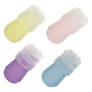 VALICLUD 4pi&egrave;ces Flacon Souple Pour Shampoing Distributeur Anti-fuite Pour Lotion R&eacute;cipient Portable Pour D&eacute;maquillant Flacon De Voyage Vide Pour Soin (SHUI LIAO, neuf)