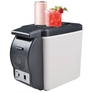 Réfrigérateur de voiture, glacière électrique pour voiture,Congélateur et réchaud 12 V | Congélateur portable d'une capacité de 6 litres, électrique, petit réfrigérateur pour voiture, ca (yiyuyo, neuf)