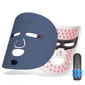 Masque facial à LED de thérapie par la lumière rouge proche infrarouge pour le visage, masque de luminothérapie sans fil, 4 couleurs masque pour rajeunissement de la peau, appareil de soins de la peau (Will Light, neuf)
