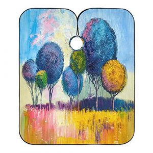 Huile D'Arbre Colorée Peignoir Coiffure Anti-Taches Robe De Coiffure Antistatique Blouse Coiffeur Pour Barber Instituts De Beauté Coiffeurs 140X168Cm (guangzhouhongchenmaoyishanghanggerenduzi, neuf)