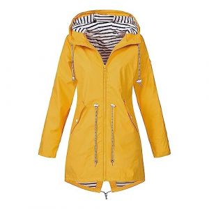 ZYUEER de pluie femme impermeable poncho veste polaire coupe vent manteau pour femme grande taille blouson imperméable femme cire pluie parka imperméable femme ciree pluie femme cire femme Purple S (moone, neuf)