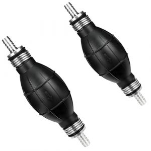 Arvoni 2 Pcs d'Amorcage 8mm, Pompe &agrave; Main pour Carburant Diesel, Essence, Eau, Pompe de Transfert Manuelle Robuste, L&eacute;g&egrave;re et Pratique pour Auto, Moto, Camion, Jardin (XingJiaHongSheng, neuf)