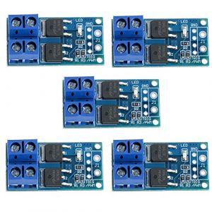 ICQUANZX 5PCS DC 5V-36V 15A (Max 30A) 400 W Dual MOSFET Haute Puissance Déclencheur Commutateur Module De Contrôle 0-20KHz PWM (QC EU, neuf)