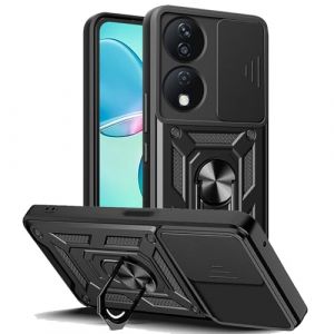 NOVAGO Compatible avec Honor 90 Smart 5G/Honor X7b 5G / X7b 4G - Coque Ultra Résistante Anti Choc avec Anneau/béquille Bague Anti Chute (NOVAGO-Vendeur PRO français, neuf)