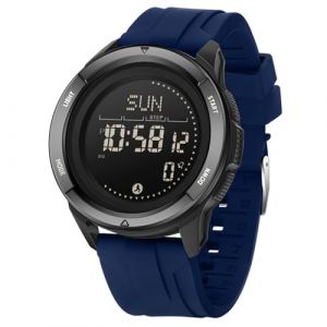 BIEWO Montre de sport militaire pour homme, montres tactiques num&eacute;riques pour homme, r&eacute;sistante &agrave; l'eau, 5 ATM, montre de fitness avec boussole, m&eacute;tronome, calories, comptage de pas, chronom&egrave;tre (BIEWO, neuf)