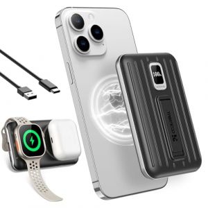 Coolreall Batterie Externe 10000mAh, Charge Rapide PD 22.5W USB-A & 20W USB-C Wireless Power Bank avec Indicateur LED, Mini Powerbank pour iPhone 17 16 15 14 13 12 (Ayhh-official, neuf)