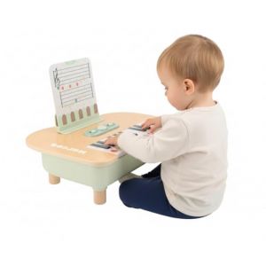 Bubblat Kids Piano musical éducatif pour enfant en bois avec touches de couleurs et partitions Style Montessori Jouet musical pour bébés à partir de 18 mois Cadeau pour enfants à partir de 18 mois (Tutete, neuf)