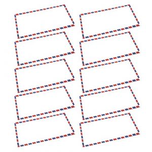 5/20/10 Enveloppes De Poste A&eacute;rienne 115x225mm Fournitures Bureau Courrier A&eacute;rien Pour Enveloppe D'envoi Documents S&eacute;curis&eacute; Avec Poste A&eacute;rienne Simple D'aviation Pour Les Lettres (yuanpintuo, neuf)