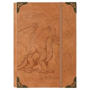 TIEFOSSI A5 Classeur 6 Anneaux Carnet pour Femmes Hommes, Journal &agrave; Couverture Rigide en Cuir PU, Journaux Vintage Dragon pour Gar&ccedil;ons, Cahiers &agrave; Lignes pour l'&Eacute;cole, Agenda, Voyage, Organiseur (TIEFOSSI Office, neuf)