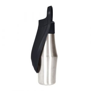 Gourde pour Chien Promenade Isotherme Gourde Chien Isotherme Bouteille d'eau pour Portable Acier Inoxydable 304 Bol d'eau De Voyage pour Et Chat (Noir‌‌, 750 ML) (Haohon, neuf)