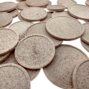 CombiCraft Jetons Caddie Format 1 € en Fibre de Bois biodégradable 100 pièces (CombiCraft BV, neuf)