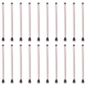 STOBAZA 20 pi&egrave;ces Brosse &agrave; Paupi&egrave;res Double Embout pour Maquillage Femme Pinceau Fusion Fard &agrave; Paupi&egrave;re et Contour Nez Kit Professionnel L&eacute;ger Ergonomique (Vitong, neuf)
