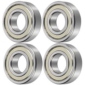 4 pièces Roulements à Billes,608ZZ ABEC 7 Speed Bearings Roulements à billes,Métal Double Blindage Miniature Deep Groove,Haute Qualité pour Rouleau Planche à Roulettes longboard waveboard (XiaoH-shop, neuf)