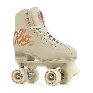 Rio Roller Quad Skates Patins &agrave; roulettes pour Enfant Unisexe Rose (Rose Cream) Pointure 37 (Warehouse One - Sports & Style, neuf)