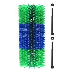 Brosse de soins du dos de cheval | Brosse à double vis | Brosse à gratter les animaux de la ferme | Gratte-dos pour bétail, double vis pour âne, cheval (weoja, neuf)