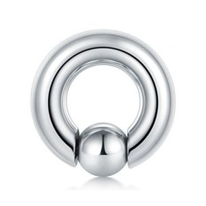 FECTAS PA Ring Prince Albert Piercing Anneaux à Perles Captives à Ressort CBR Monster Screwball Rings 00G 16mm Acier Chirurgical Bijoux de Corps pour Hommes Femmes (Jinxiu Jewelry Factory, neuf)