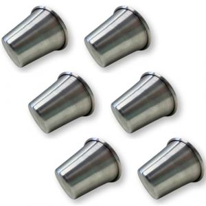 NAMAI - Moule a Baba au Rhum, Aluminium, 6CM de Hauteur 6CM de Diam&egrave;tre, Moule Baba au Rhum, Moules a Bab&agrave;, Made in Italy (OUTLET CASA, neuf)