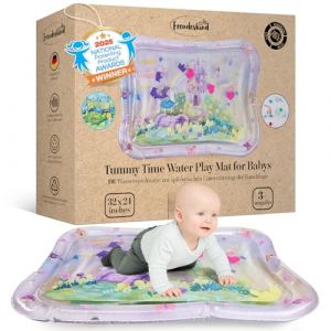 Tapis D'Eau Bébé XXL - Tummy Time Gonflable 0-36 Mois - Tapis D'Éveil Sensoriel Montessori pour le Développement de la Motricité Du Nourrisson - Jouet D'Activités Aquatiques pour Bébés de Freudeskind (Freudeskind Shop, neuf)