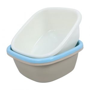 Ipetboom 3 Pi&egrave;ces Bassine Plastique Carr&eacute;e Renforc&eacute;e Grand Bac Lavage Vaisselle R&eacute;sistant Et Pratique Pour Cuisine Et Biberons Capacit&eacute; &Eacute;lev&eacute;e Usage Multiple (Cowan Micro, neuf)