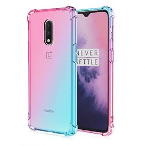 HUANGTAOLI Coque Compatible avec OnePlus 6T, D&eacute;grad&eacute; de Couleur Coque Silicone Mince en TPU Souple Antichoc Bumper Housse pour OnePlus 6T (gogoindustry, neuf)