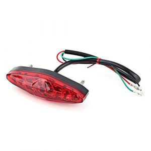 Yctze pour enduro tail light pour feu arriere led pour moto 12 V 15 LED universel moto frein arr&ecirc;t en cours d'ex&eacute;cution feu arri&egrave;re feu arri&egrave;re ATV salet&eacute; v&eacute;lo frein feu arri&egrave;re(rouge) (yafaa, neuf)