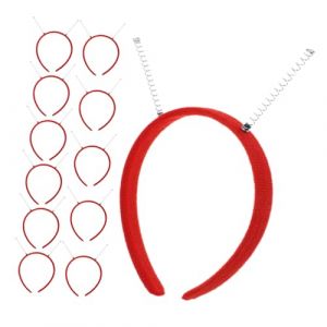 Housoutil 12 Pièces -tête Avec Ressort Halloween Accessoire Accessoires Halloween Déguisement D'halloween Bandeau Antenne Bandeau Adulte Casque Extraterrestre Pp Rouge (Entertainment First, neuf)