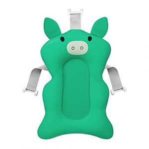 Tapis de Bain B&eacute;b&eacute; Coussin Baignoire Pliable Nouveau-n&eacute; Chaise de Bain Etag&egrave;re Si&egrave;ge de Baignoire Antid&eacute;rapant S&eacute;curit&eacute; Coussinet Suspension Bassin Douche Hamac de Bain R&eacute;glable Maille pour Enfant (LONGTENGUK, neuf)