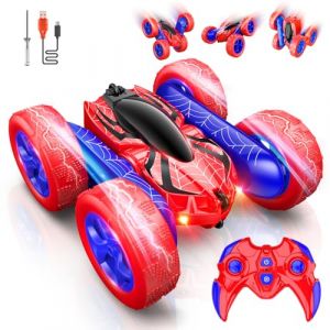 Voiture Telecommand&eacute; Enfant, 4WD 360&deg; Rotation RC Car Radiocommandee avec Lumi&egrave;re, 2.4Ghz Tout Terrain Voiture Monster Truck Jouet Enfant 3-10 Ans Gar&ccedil;on Fille - Cadeau de No&euml;l Enfants (L'Univers Jeux, neuf)