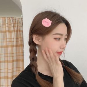 OATIPHO Lot De 12 Barrettes &agrave; Cheveux Cochon Rose Pour Fille, Accessoires Coiffure Mignons, Clips De Dessin Anim&eacute; Moyens, Pour F&ecirc;tes Et &Eacute;v&eacute;nements, Alliage De Zinc Et R&eacute;sine (Tsun Ki-sung, neuf)