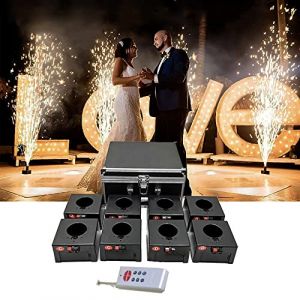 Machine D'Allumage De Feu d'artifice Froid, Mini Machine De Feu d'artifice Froid De Fontaine, Pyrotechnie &agrave; Distance sans Fil 8/12 R&eacute;Cepteurs &eacute;Quipement De Sc&egrave;Ne pour Mariage,8Cues (yingxianhuanpunikangbaihuodian, neuf)