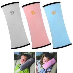 GmwyCzV 3 Pièces Voiture Protège Ceinture, Coussin Ceinture Sécurité Enfant, Coussin Ceinture de Sécurité Amovible, Sécurité Coussin Bébé Enfants, pour Enfants Tête de Appui Sommeil Pendant Voyage (QIUZHENG, neuf)