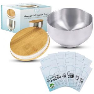 Set de gel de massage Nuru Platinum en poudre | 10 x poudre de massage en sachet de 5g | 1 x bol de 500ml (NGel Nuru Germany, neuf)
