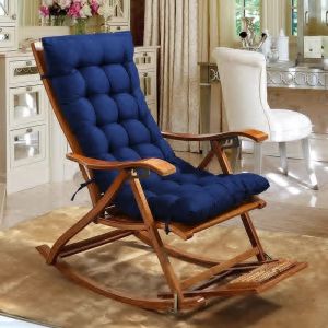 Hoowarm Lounge Rocking Chair Coussin Coussin Bain De Soleil Transat De Jardin Coussin Transat Fauteuil Relax Lounge Épais Pad Coussin De Chaise Longue De Patio Doux Matelas Bain De Soleil (AlienGi, neuf)