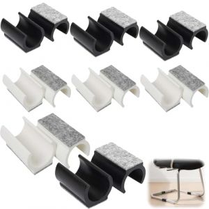 TREABEAR 16PCS Patin Chaise de Table en Forme de u, 25 mm Patin Chaise, Tampon Chaise, Patins pour Chaises, Tapis de Chaise Antid&eacute;rapant et Silencieux en Feutre, Tampon de Chaise Patins De Chaise (Treabear lucky shop, neuf)
