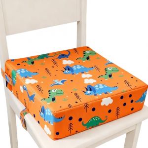 Rehausseur de chaise pour enfant, 32 x 32 x 8 cm, imperm&eacute;able, si&egrave;ge booster pour table &agrave; manger, rehausseur de chaise portable, rehausseur de si&egrave;ge pour enfant, lavable, r&eacute;glable, d&eacute;montable (KAROULLA, neuf)