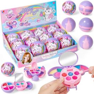 vamei 12 Blind Box Kit Maquillage Enfant Fille avec 3 Versions Coffret Maquillage, Malette Maquillage Enfant avec Miroir, Mystery Box Petit Cadeau Anniversaire Enfant Invit&eacute;, Jouet Fille 6-10 Ans (Vamei EU, neuf)