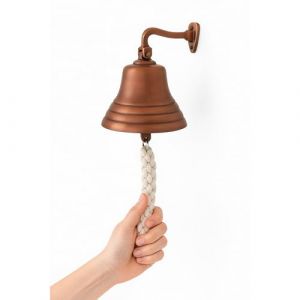 Accessoires de Bar Assortis pour la Maison, Cloche à Main | Cloche en Laiton Murale Suspendue avec Corde Durable | Cloche en Bronze Unique avec des Sons forts idéale pour Noël, réception (10 Pouces) (assortedcollectionsukltd, neuf)