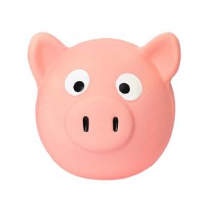 Jouet couineur en latex pour chien, jouet à mâcher en forme de cochon grognant, balle amusante pour chiot, jeu sonore interactif, robuste, non toxique, fabriqué à partir d'un excellent matériau en (haopiaox, neuf)