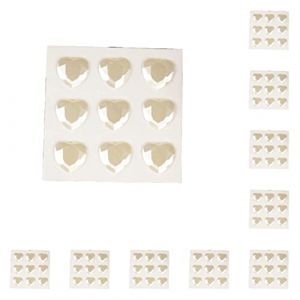 kesurpae 10 feuilles strass autocollants enfants main décorations acrylique décalcomanies bricolage amour coeur artisanat étiquette pour guitare salutation, Perle blanche (mikeiony, neuf)