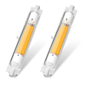 Hsientpe Ampoule LED R7S 118mm Dimmable,Ampoules R7S LED 118mm 30W équivalent à Ampoule Halogène 118mm 200W 300W,Blanc Froid 6000K,2000LM,Pas de Scintillement,Éclairage à Faisceau 360°,Pack de 2 (Hsientpe EU, neuf)