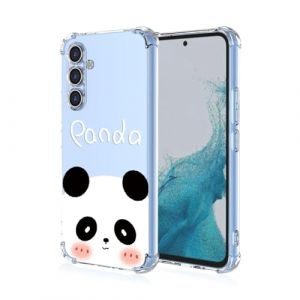 Topme Coque pour Samsung Galaxy A54 5G (6.4" inches), &Eacute;tui de T&eacute;l&eacute;phone Portable en Silicone TPU Souple avec Motif Peint Transparent - Panda (topme, neuf)