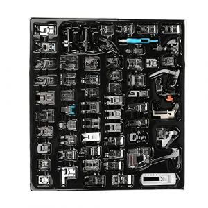 UPALDHOU Kit de Pied-de-biche pour Machine &agrave; Coudre Durable, 62 Pi&egrave;ces, pour Machines &agrave; Coudre &eacute;lectriques Multifonctions Domestiques, Accessoires de Couture Artisanaux (Ouxiubo, neuf)