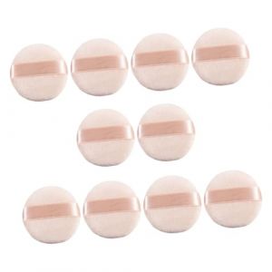 Gogogmee Houppettes &agrave; Poudre S&egrave;che 10 Pcs Petites Super Souples Pour Maquillage Poudre Visage Femme Usage Maison Salon (Kolding Luo, neuf)