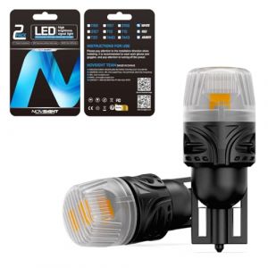 NOVSIGHT 1157 Ampoule LED Voiture, Kit de Conversion des Clignotants Pour Voiture Avec Lumière Jaune,1:1 Taille Mini Ampoule LED Car,700LM (2PCs) (Goriledstore, neuf)