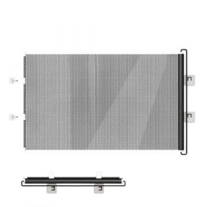 Duvcoywae Barrière pour Chiens | Barrière Escamotable Sécurité Animaux | 124 cm Largeur Porte Enfant Sécurisée sans Perçage Maison Jardin Garage Terrasse Balcon Couloir Escalier (xiaoyys, neuf)