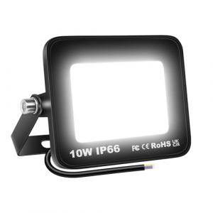 AUXTINGS Projecteurs LED Ext&eacute;rieur,10W 1000lm Eclairage de S&eacute;curit&eacute; Spot LED Ext&eacute;rieur Puissant, Blanc 6000K Lumineuse Lampe pour Entrep&ocirc;t Garage Stade Arri&egrave;re-cour,175V-260V IP66 Imperm&eacute;able (AUXTINGS-EU, neuf)